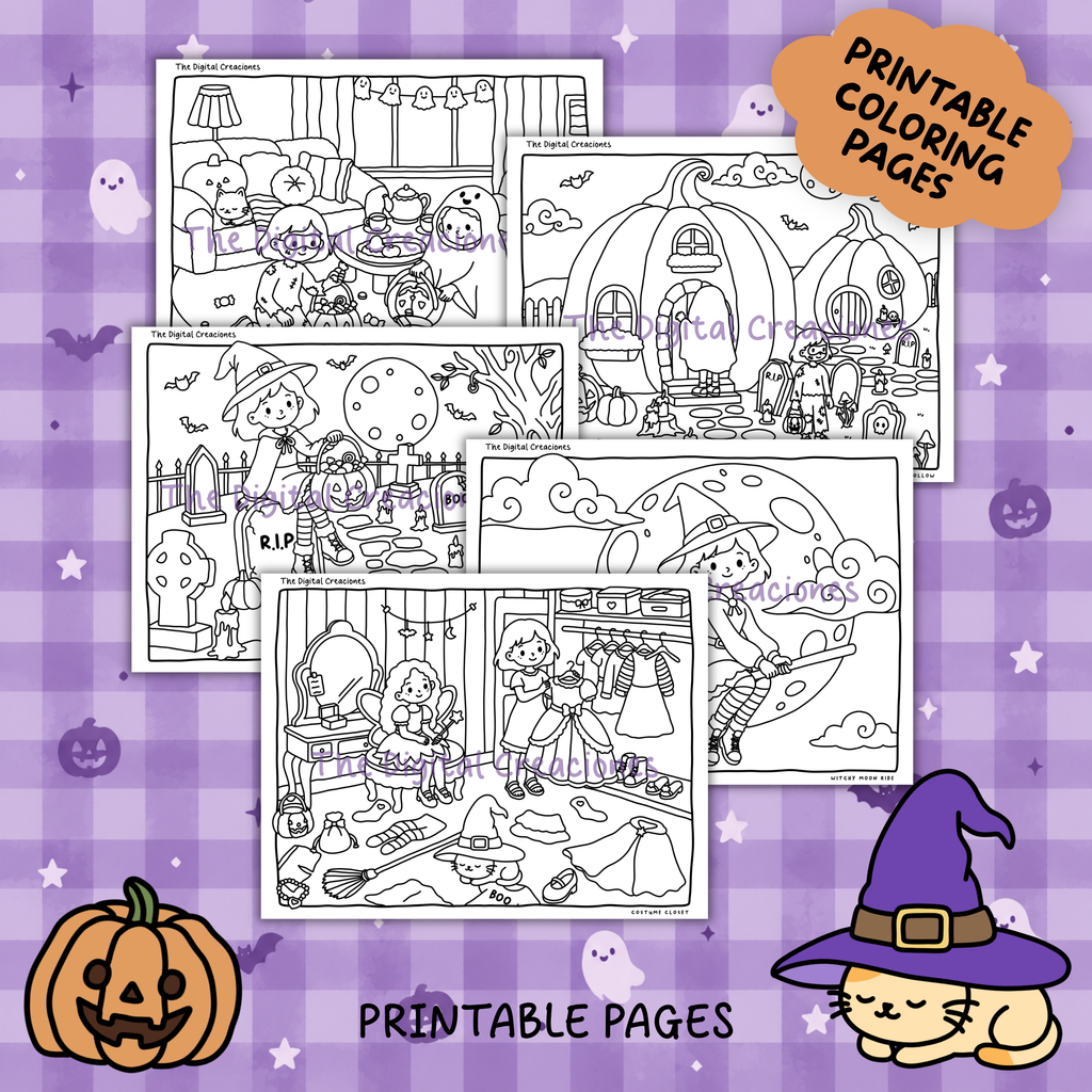 Spooky Season Printable Coloring Pages
