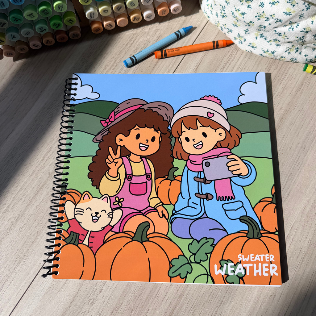 Sweater Weather  Coloring Book (Side Bound)