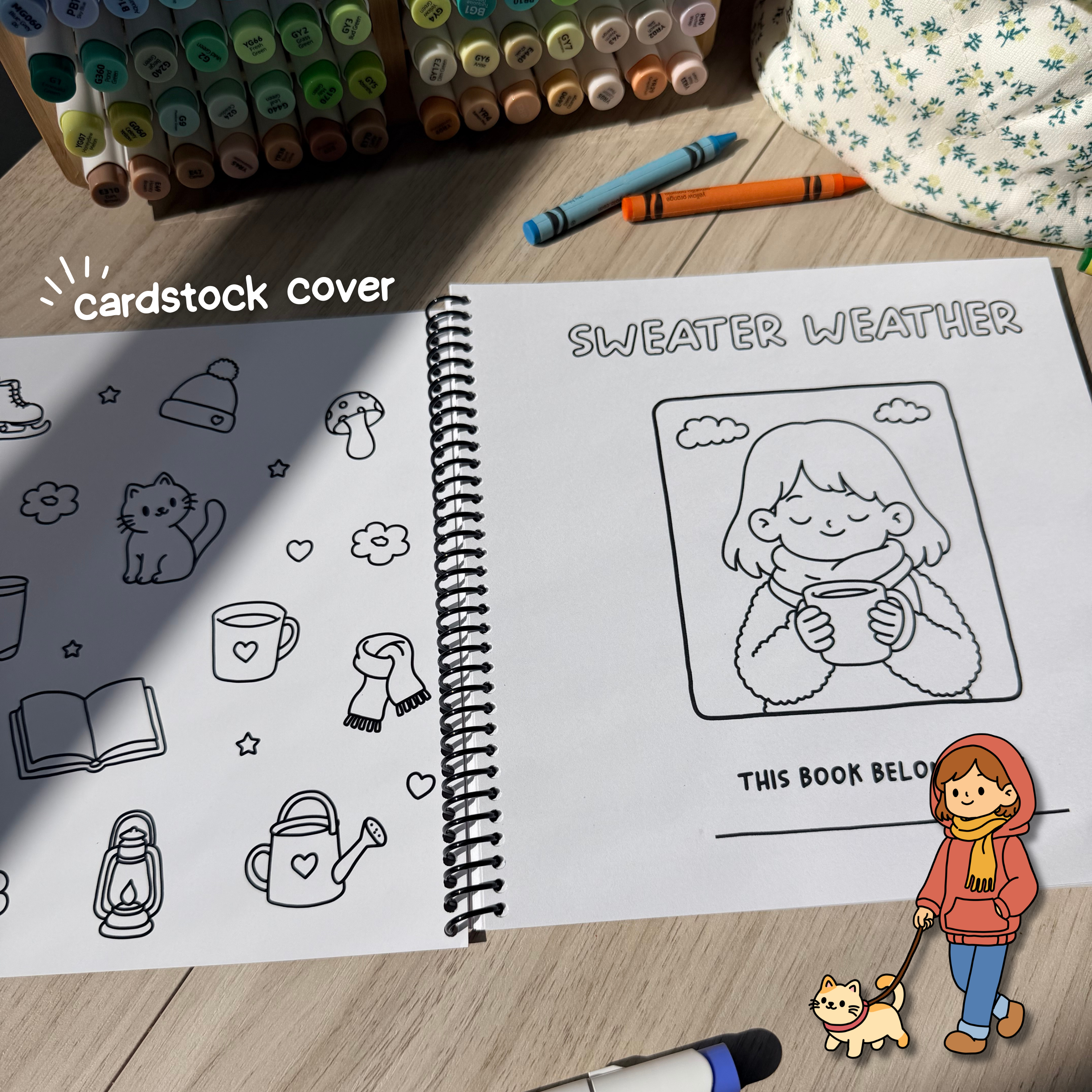 Sweater Weather  Coloring Book (Side Bound)