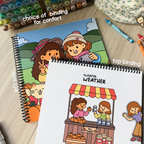 Sweater Weather  Coloring Book (Side Bound)