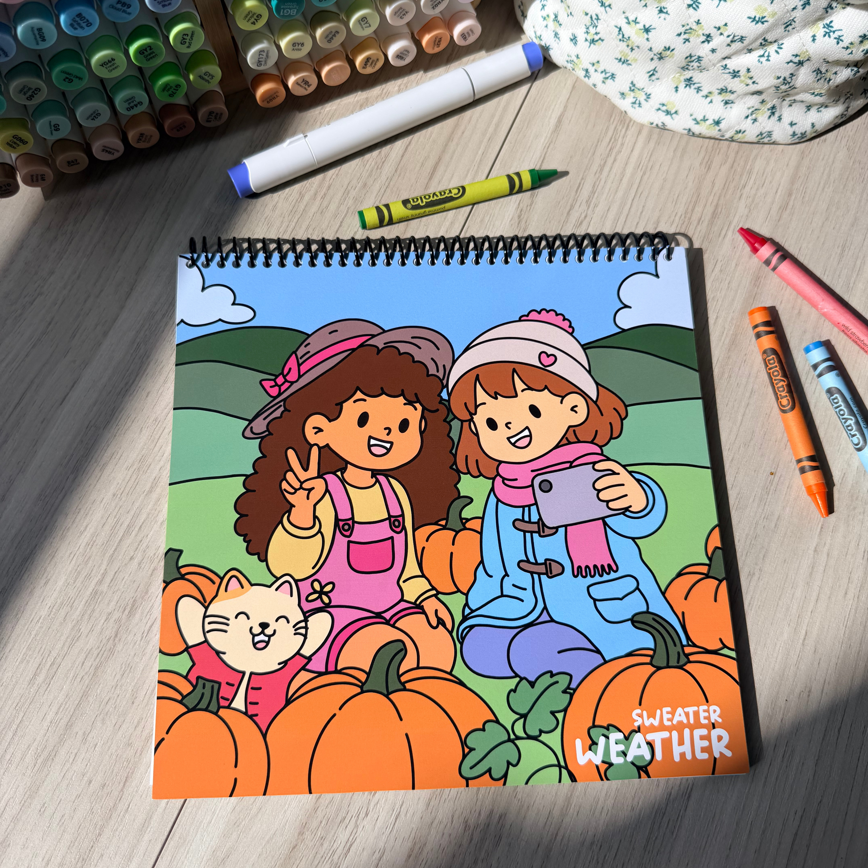 Sweater Weather  Coloring Book (Side Bound)