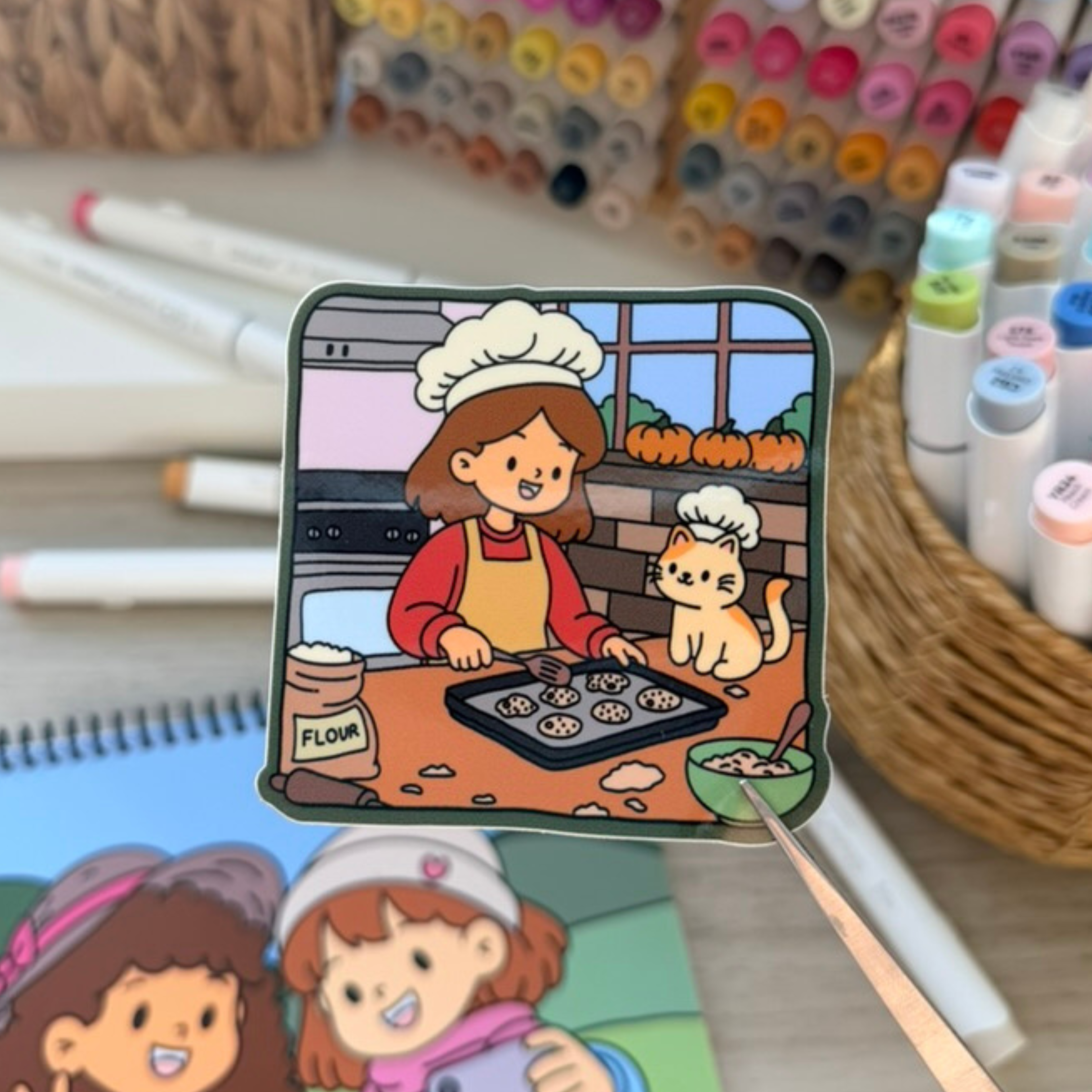 Baking Cookies Sticker