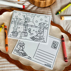 Apple Season Coloring Card