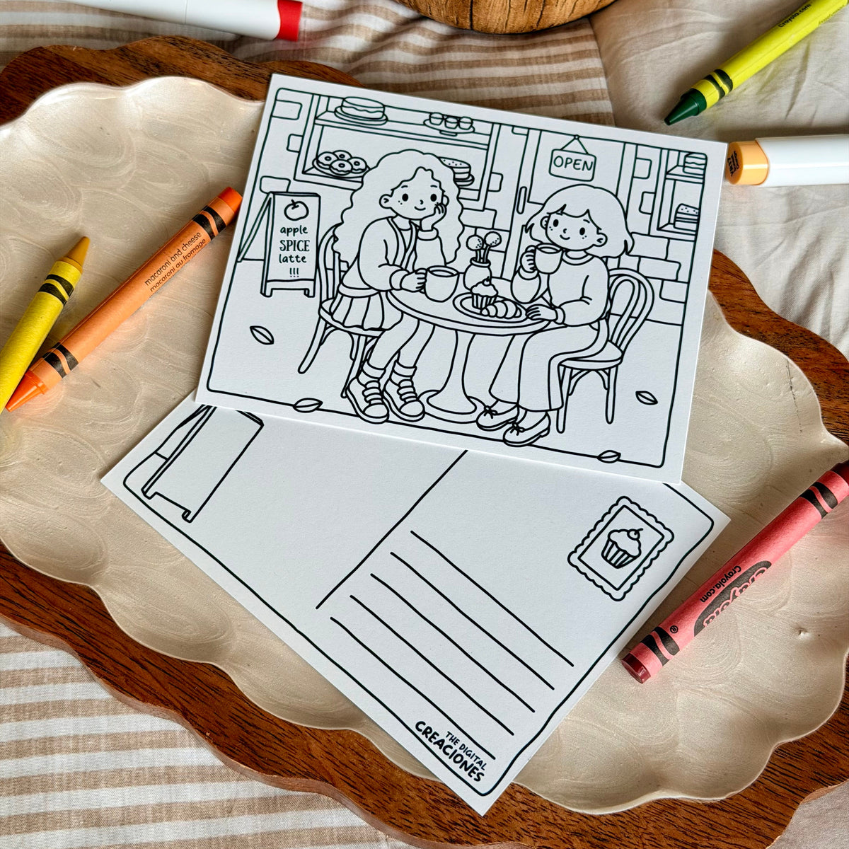 But First Coffee Coloring Card