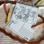 Rolling into Fall Coloring Card