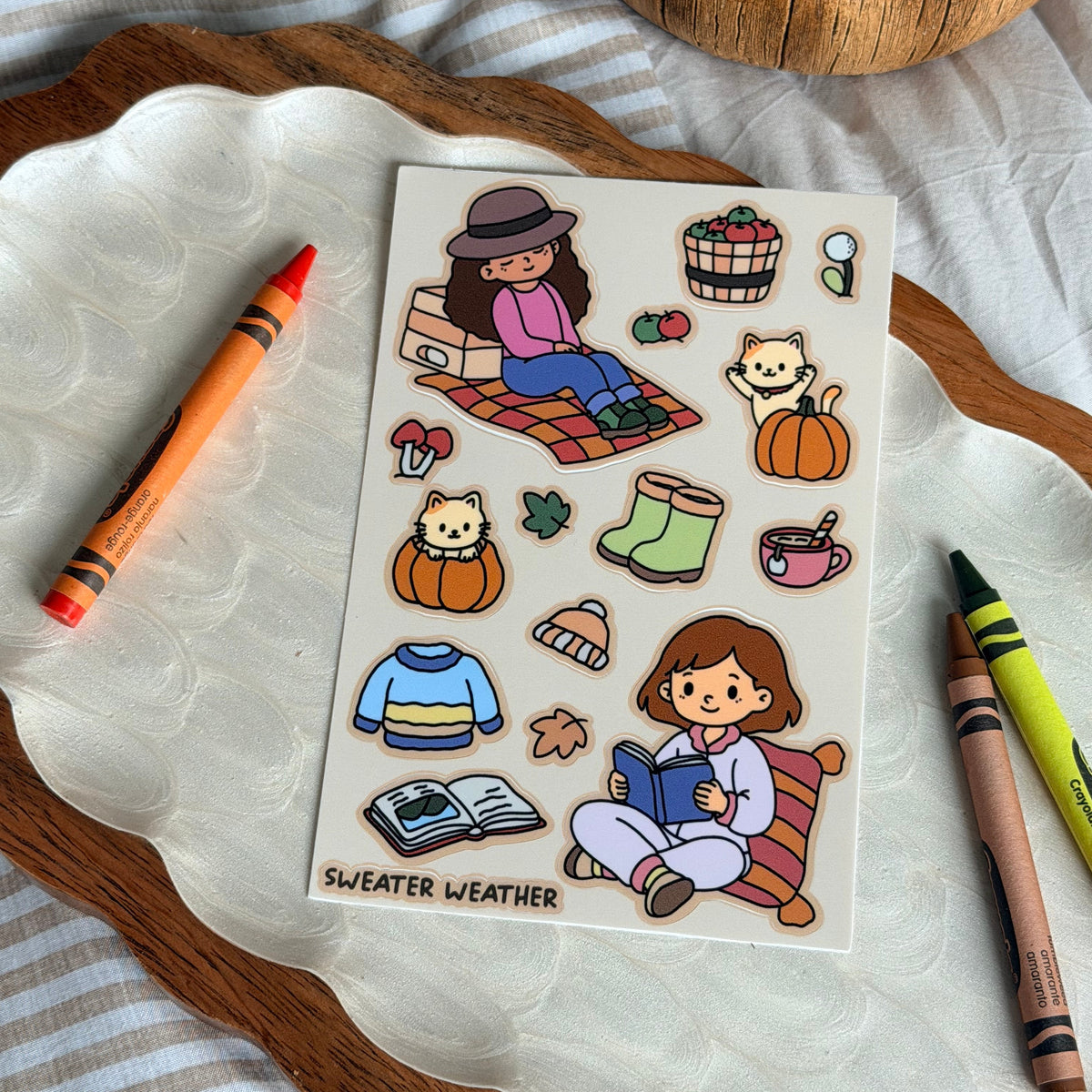 Little Fall Things Sticker Sheet
