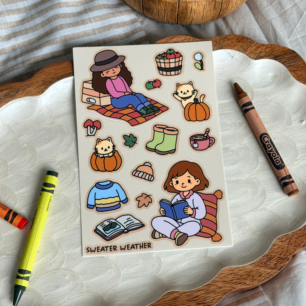 Little Fall Things Sticker Sheet